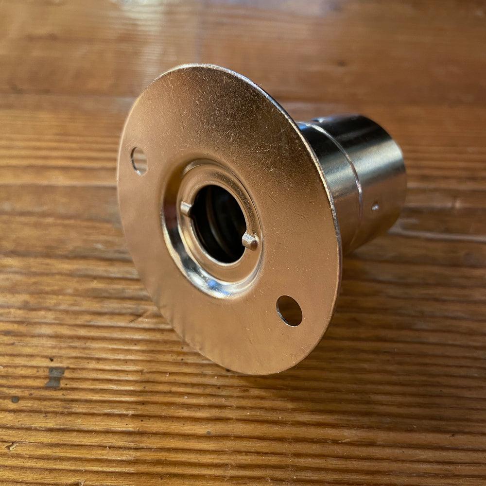 FASSUNG E27 NICKEL – DECKENFLANSCH & STELLRING - DAS_OBJEKT (7963792441557)