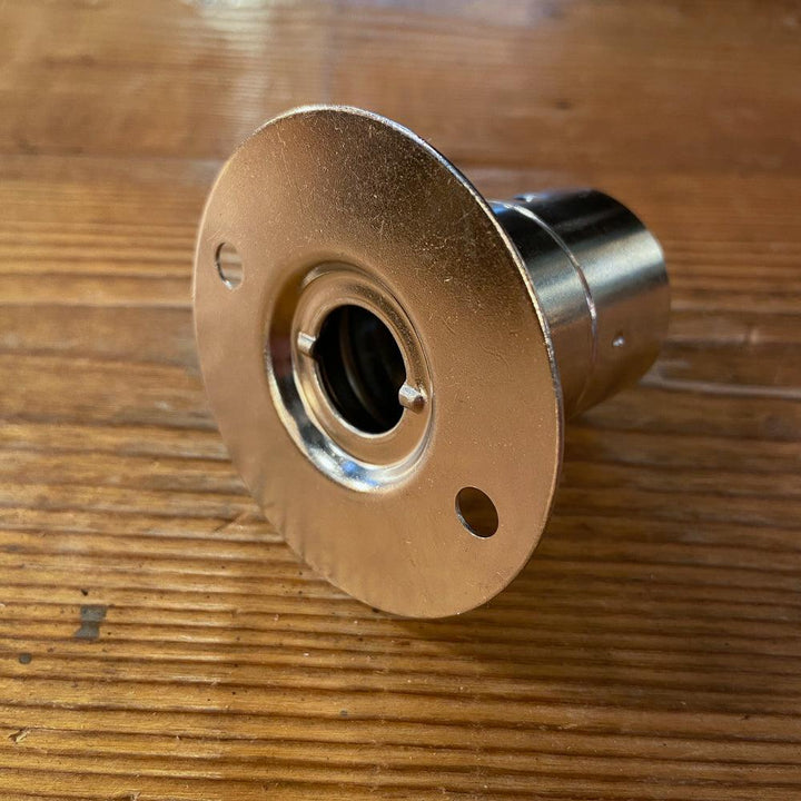 FASSUNG E27 NICKEL – DECKENFLANSCH &amp; STELLRING - DAS_OBJEKT (7963792441557)