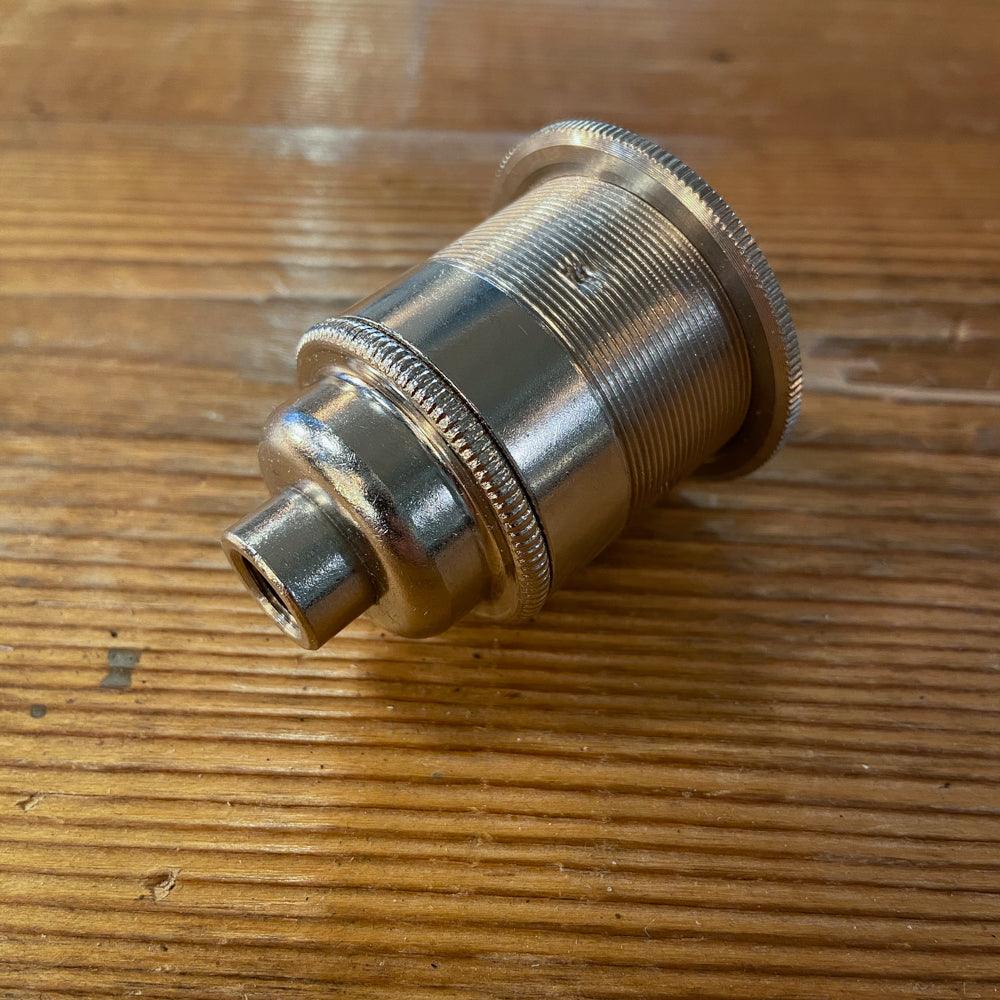 FASSUNG E27 NICKEL – GEWINDE & STELLRING - DAS_OBJEKT (7963794145493)