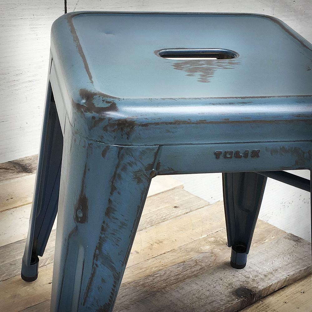 HOCKER H45 RAW PATINIERT BLAU - DAS_OBJEKT (9168421449)