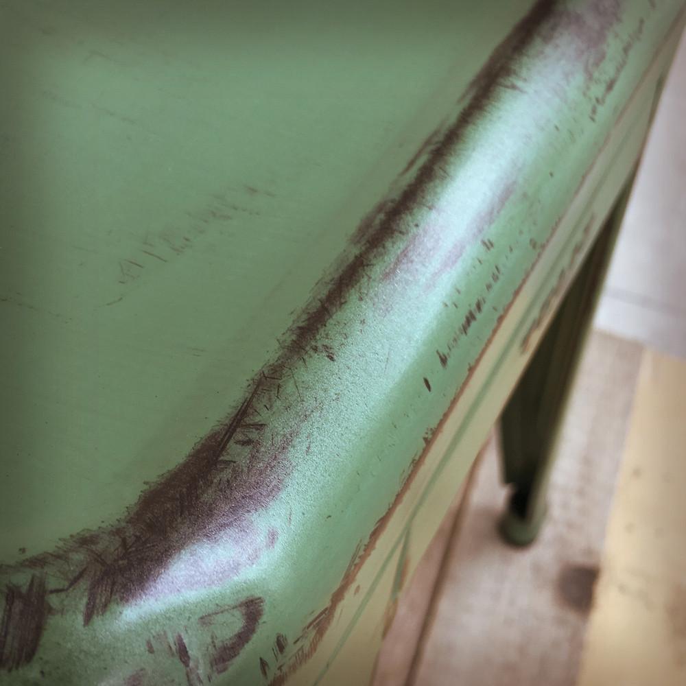 HOCKER H45 RAW PATINIERT GRÜN - DAS_OBJEKT (9332954121)