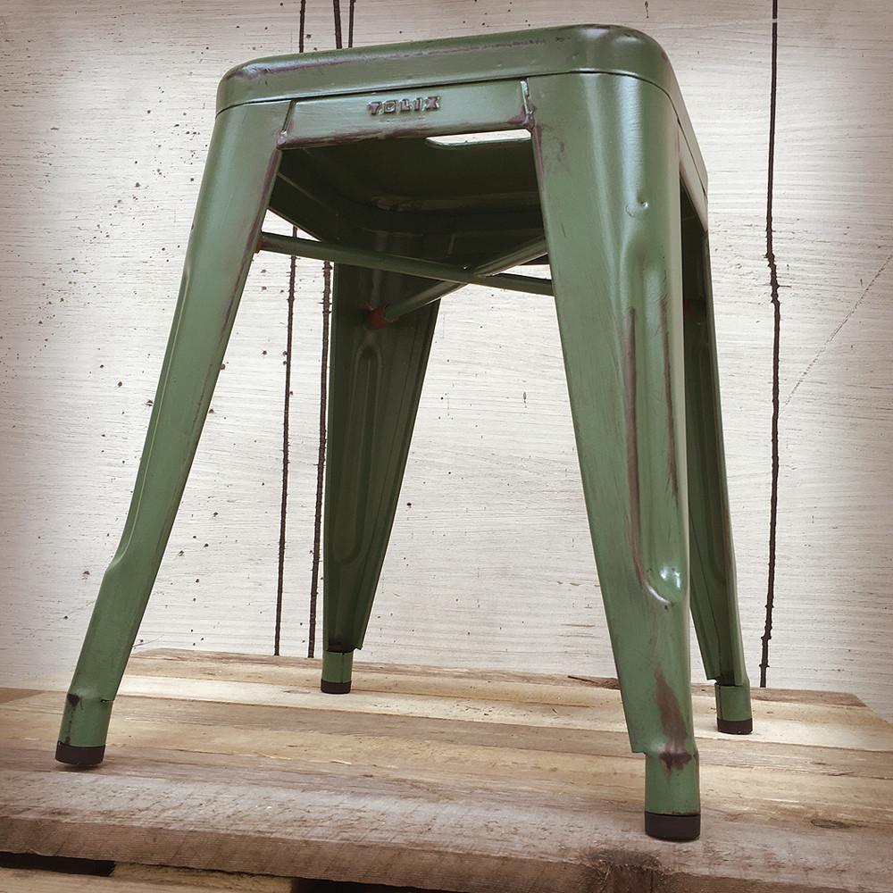 HOCKER H45 RAW PATINIERT GRÜN - DAS_OBJEKT (9332954121)