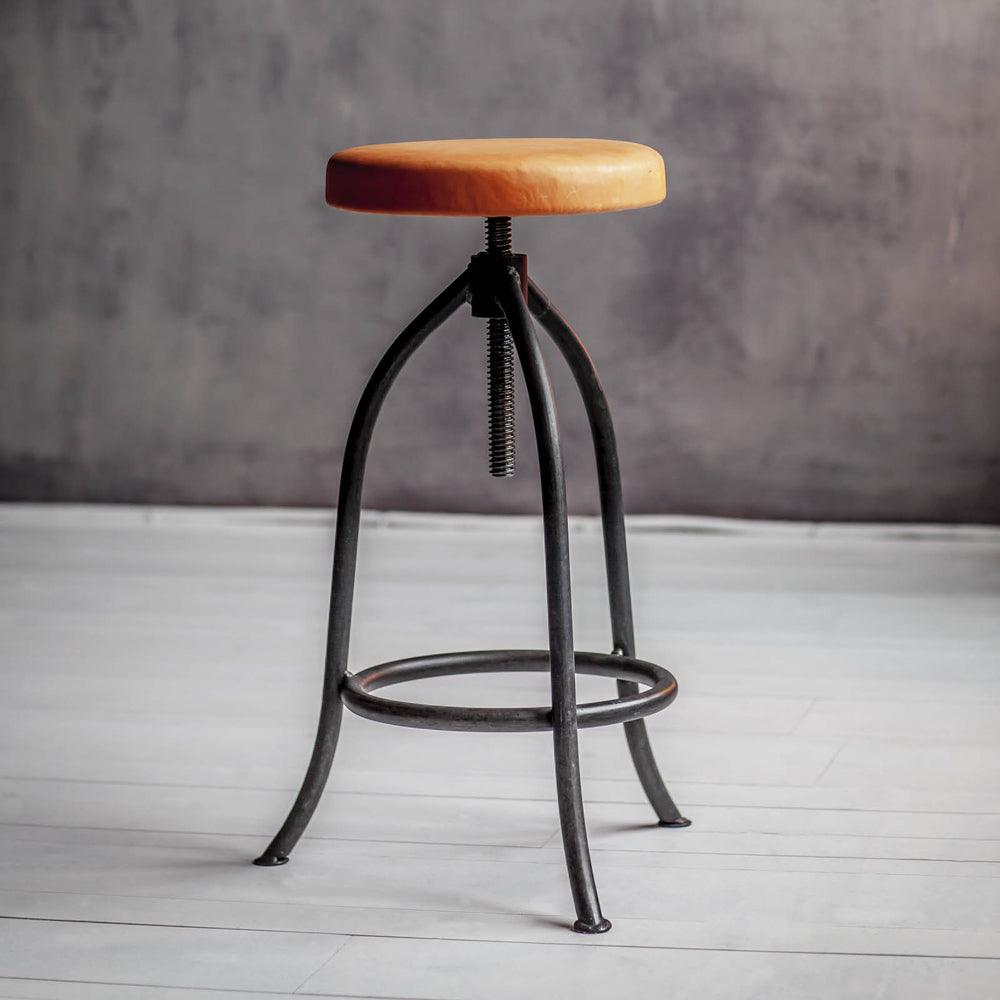 HOCKER MEDIUM – SITZTELLER LEDER - DAS_OBJEKT (6659236823214)