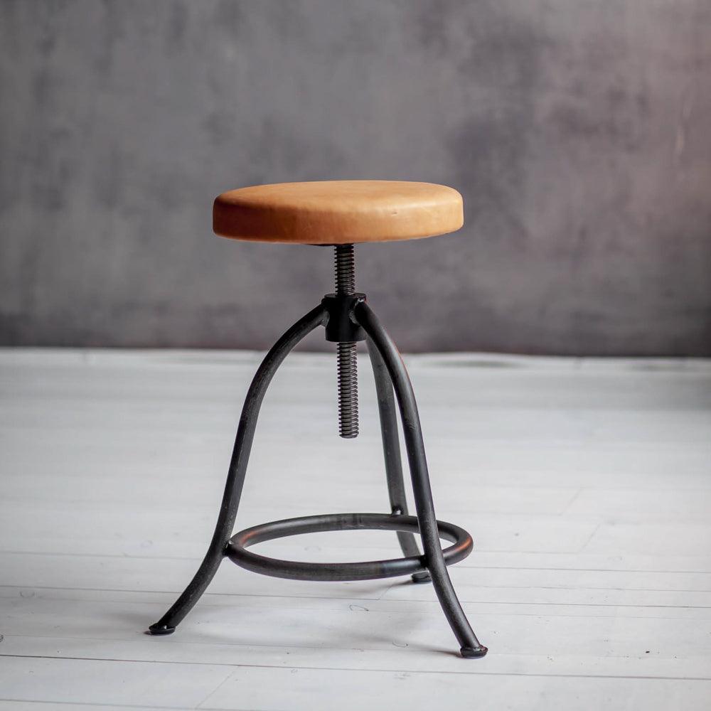 HOCKER SMALL – SITZTELLER LEDER - DAS_OBJEKT (6658965668014)