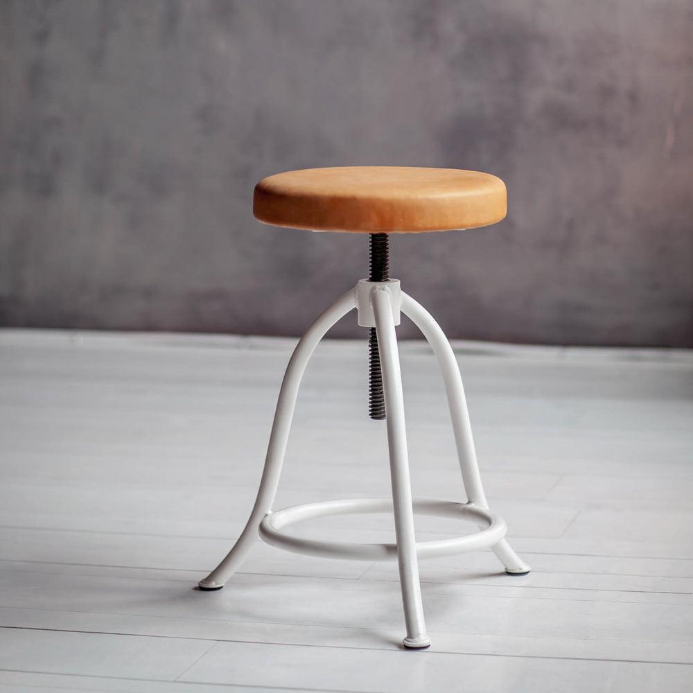 HOCKER SMALL – SITZTELLER LEDER - DAS_OBJEKT (6658965668014)
