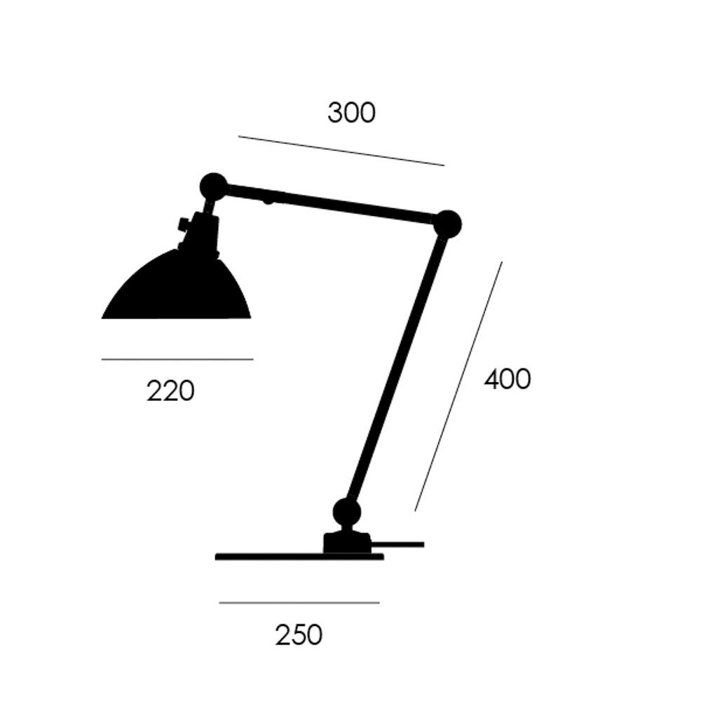 MODULAR TISCHLAMPE TYP 551 / GRAU - DAS_OBJEKT (7390212260014)