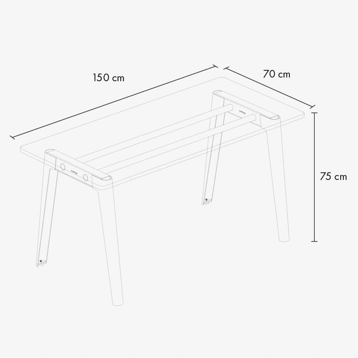 NEW MODERN DESK 1500 – BÜROTISCH EINZEL - DAS_OBJEKT (7137620787374)