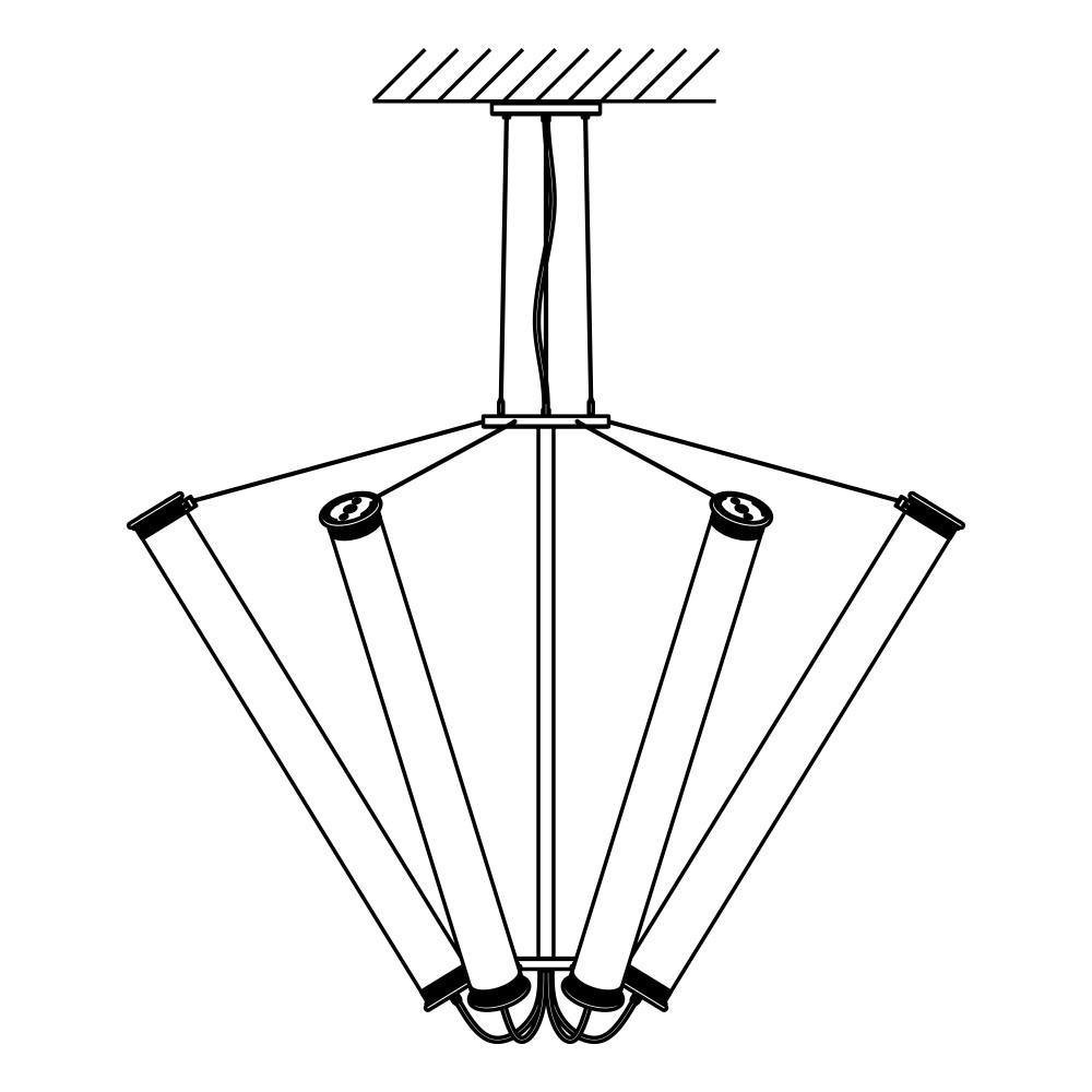 SOLAR 6 / 1300 – IN THE TUBE – KRONLEUCHTER / LÜSTER - DAS_OBJEKT (9328729993)