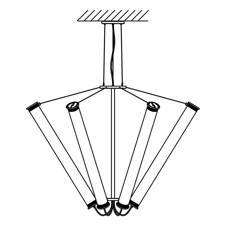 SOLAR 6 / 1300 – IN THE TUBE – KRONLEUCHTER / LÜSTER - DAS_OBJEKT (9328729993)