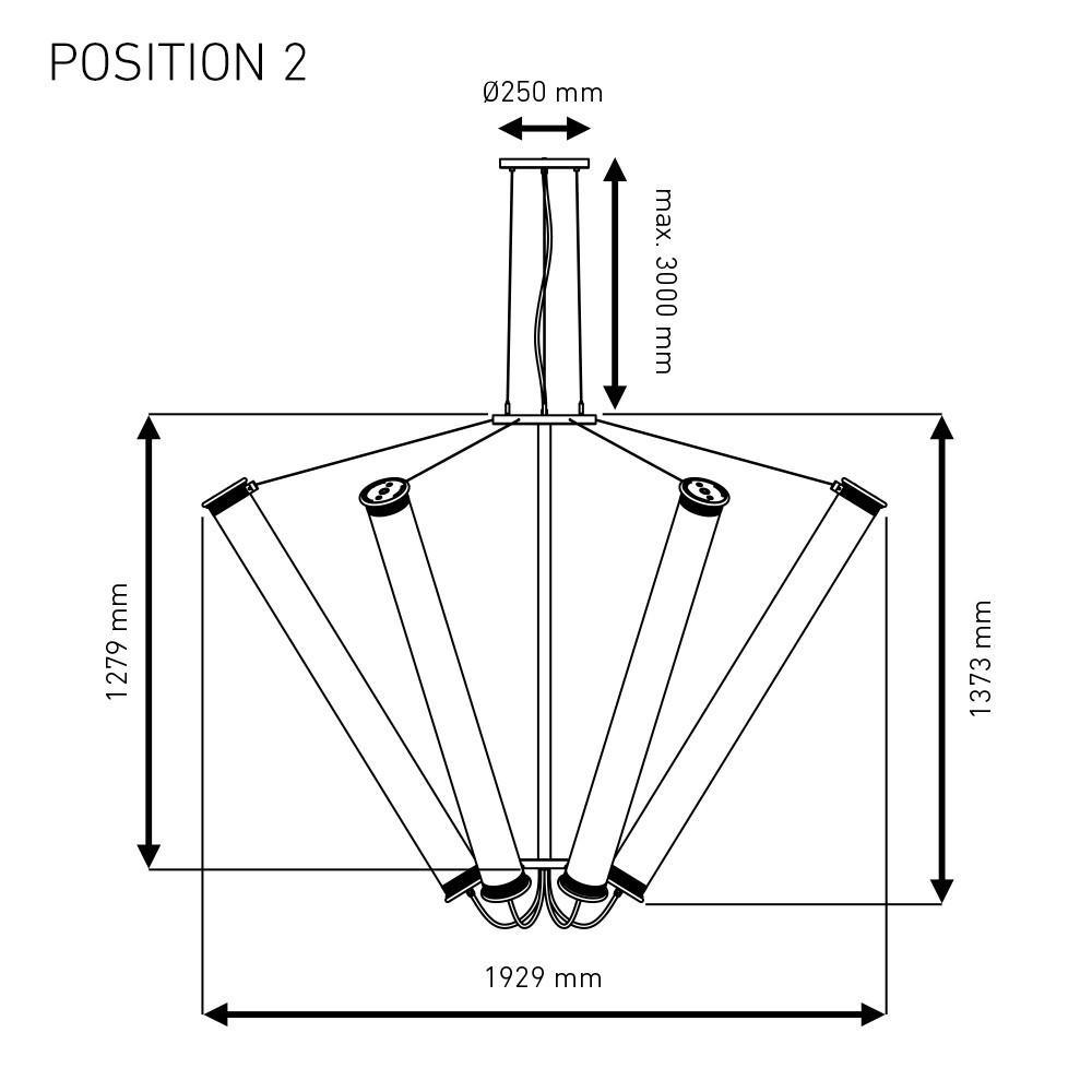 SOLAR 6 / 1300 – IN THE TUBE – KRONLEUCHTER / LÜSTER - DAS_OBJEKT (9328729993)