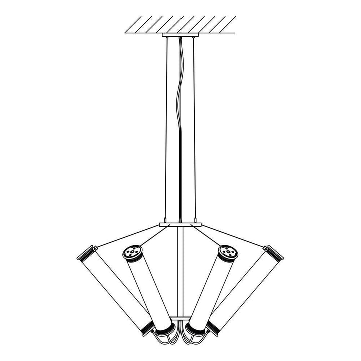SOLAR 6 / 700 – IN THE TUBE – KRONLEUCHTER / LÜSTER - DAS_OBJEKT (9328765961)