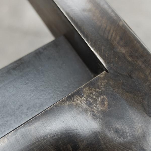 TISCH STAHL 37 MIT INTEGRIERTER VINTAGE-HOLZTÜRE - DAS_OBJEKT (9333076297)