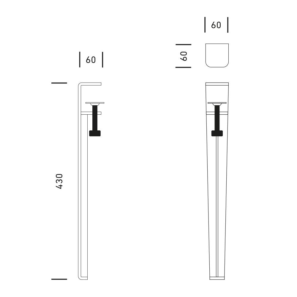 TISCHBEIN TIPTOE 43 - DAS_OBJEKT (4584130412625)