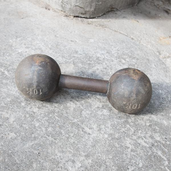 VINTAGE 10KG EISEN-HANTEL - DAS_OBJEKT (9539268553)