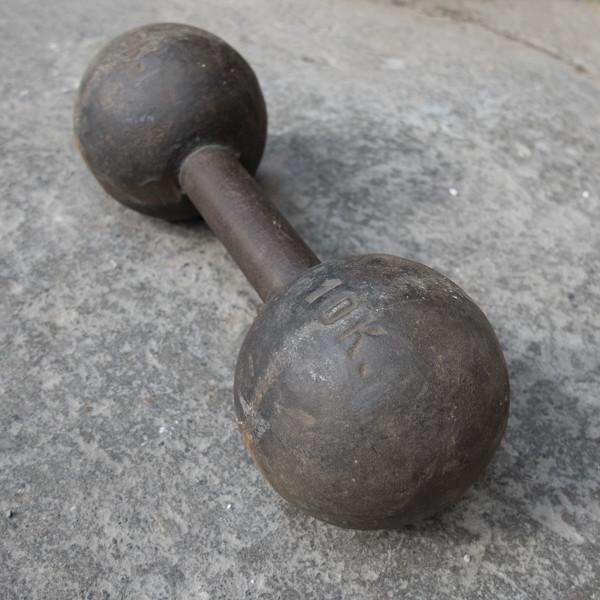 VINTAGE 10KG EISEN-HANTEL - DAS_OBJEKT (9539268553)