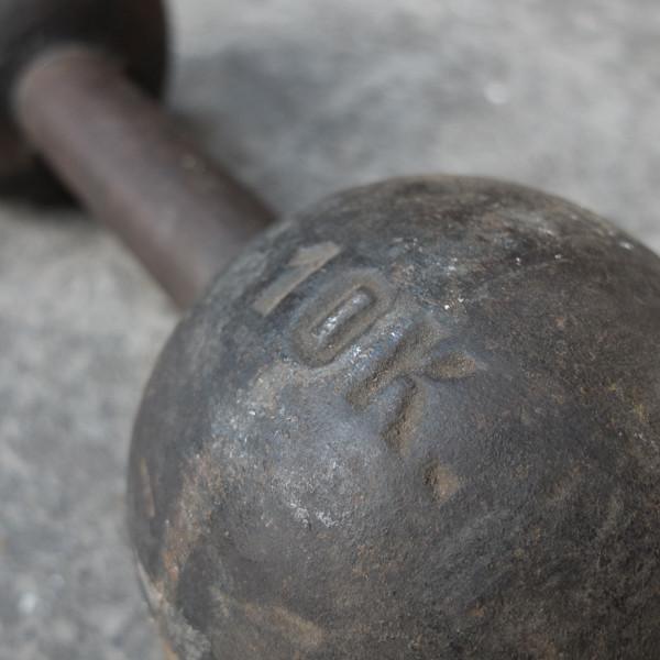 VINTAGE 10KG EISEN-HANTEL - DAS_OBJEKT (9539268553)