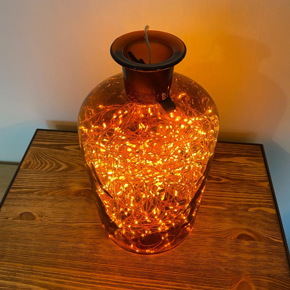 VINTAGE APOTHEKERFLASCHE MIT LICHTERKETTE - DAS_OBJEKT (7473381933269)