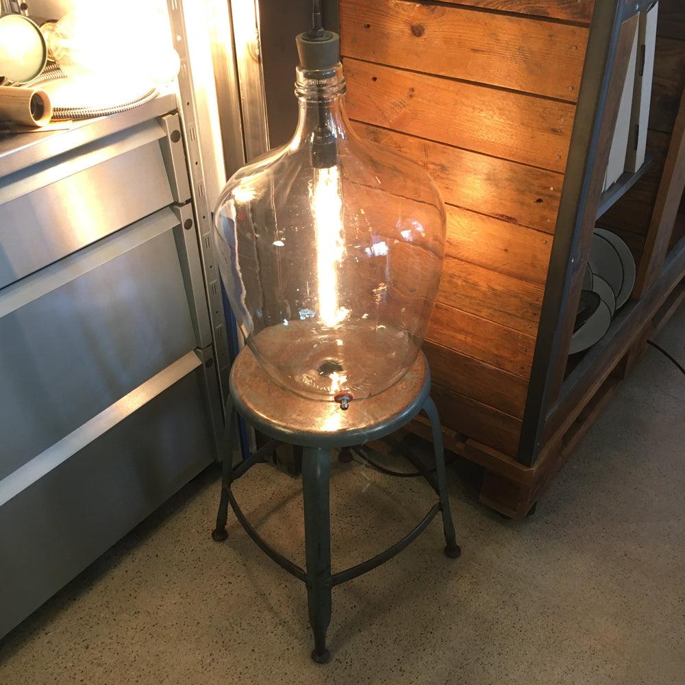 VINTAGE BALLONFLASCHE LAMPE - DAS_OBJEKT (6059387453614)