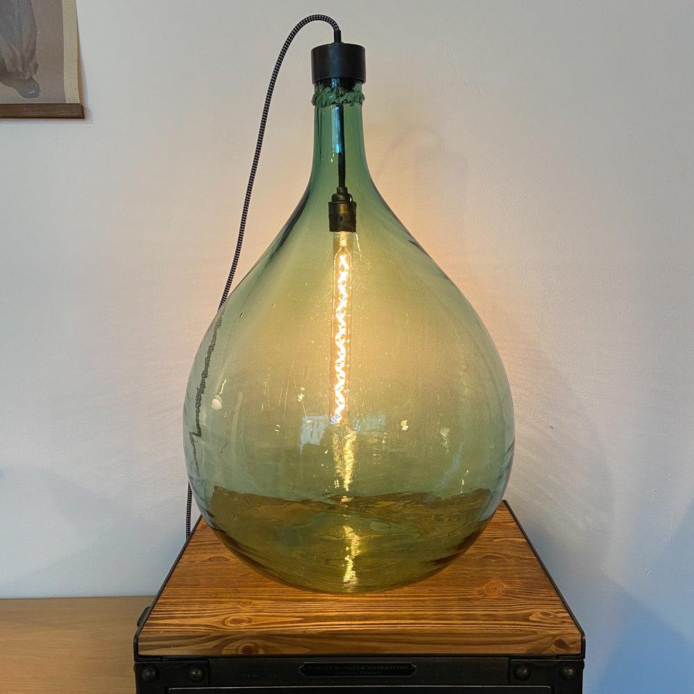 VINTAGE BALLONFLASCHE LAMPE GROSS - DAS_OBJEKT (7473375084757)
