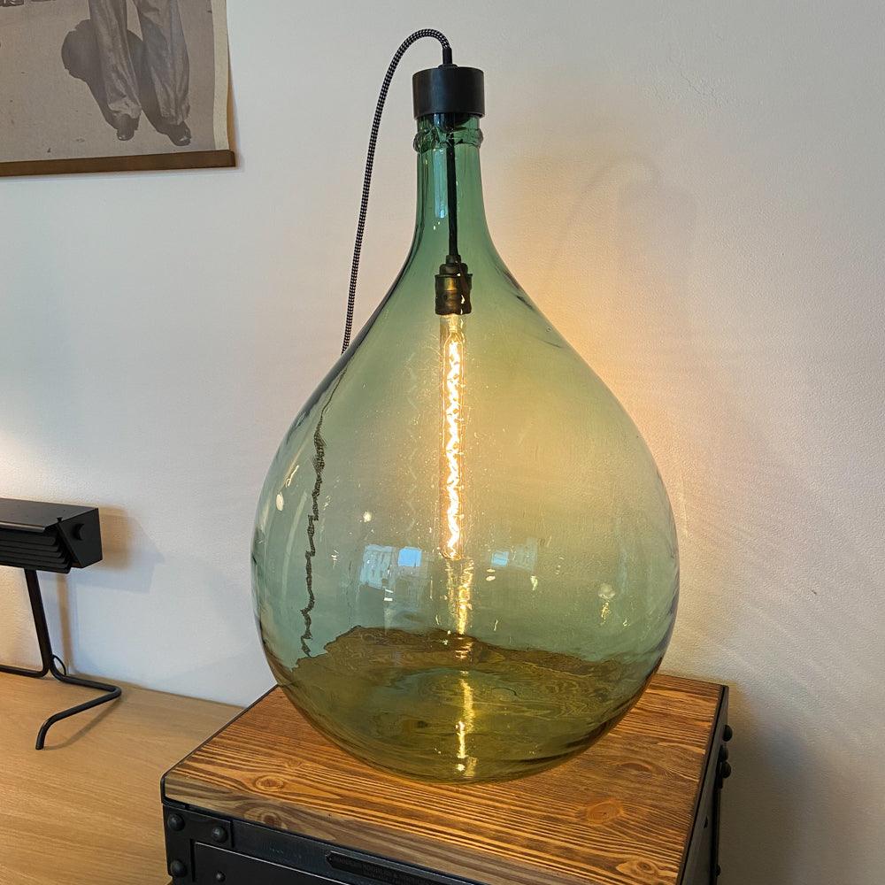 VINTAGE BALLONFLASCHE LAMPE GROSS - DAS_OBJEKT (7473375084757)