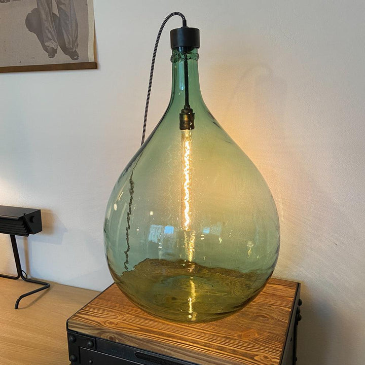 VINTAGE BALLONFLASCHE LAMPE GROSS - DAS_OBJEKT (7473375084757)
