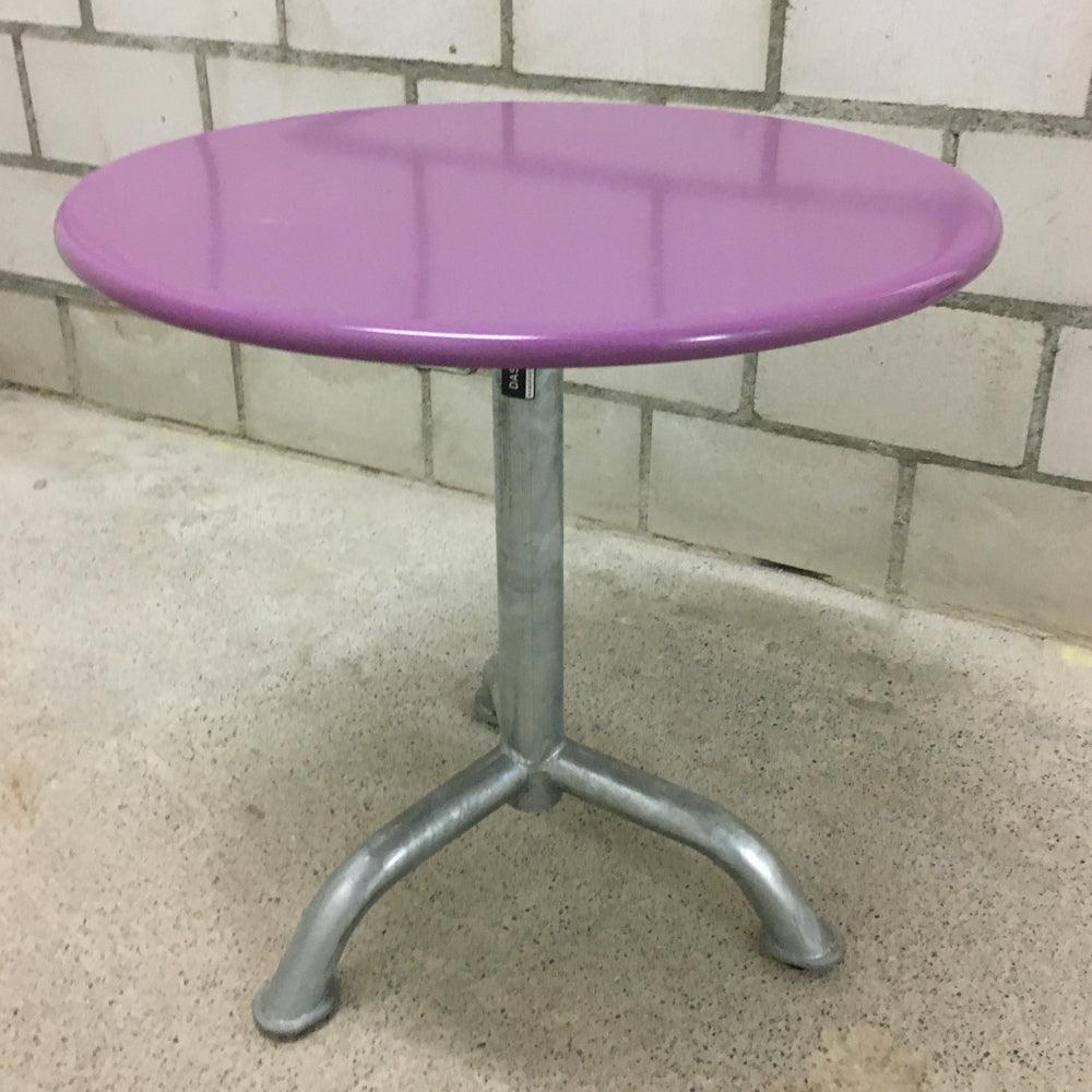 VINTAGE CLUBTISCH RUND 50 LILA - DAS_OBJEKT (4680136097873)