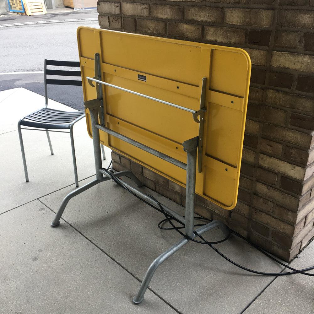 VINTAGE KLAPPTISCH RECHTECKIG 120/700 GELB - DAS_OBJEKT (4680115814481)