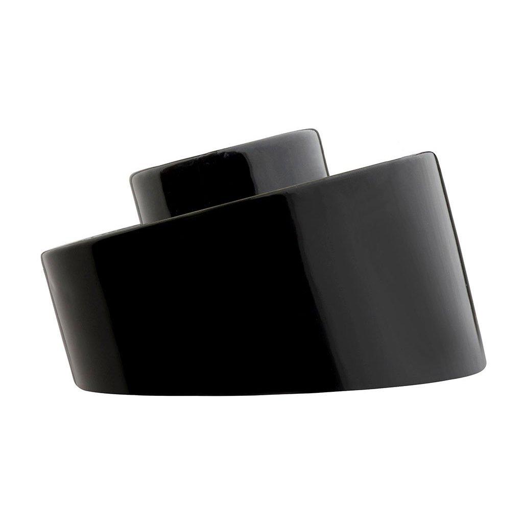 WANDLEUCHTE 005 PORZELLAN SCHWARZ MIT GLAS IP54 - DAS_OBJEKT (7660974342357)
