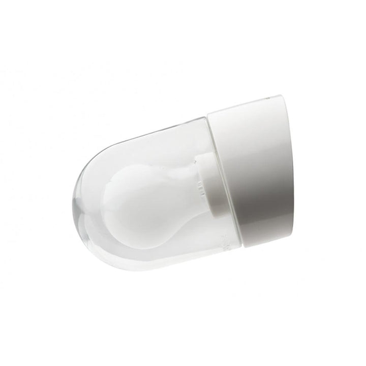 WANDLEUCHTE 016 PORZELLAN WEISS MIT GLAS IP54 - DAS_OBJEKT (7709240295637)